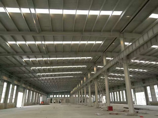 山西盛大鋼結構新建車間圍護系統完成